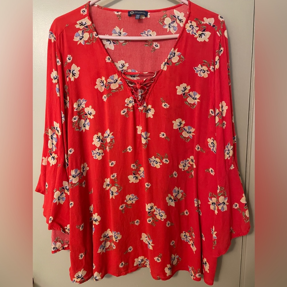 Democracy 3X rayon blouse.